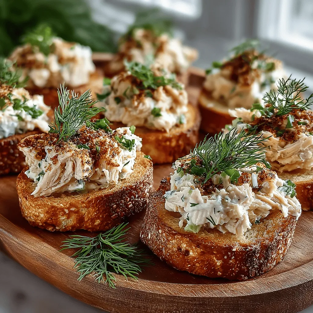 Mini Tuna Salad Toast Circles are a delightful twist on a classic dish, merging the rich, savory flavors of traditional tuna salad with the satisfying crunch of perfectly toasted bread. These bite-sized treats are ideal for various occasions—whether you are hosting a gathering, looking for a quick snack, or planning a casual lunch. Not only are they easy to prepare, but they also pack a nutritional punch, making them a favorite among health-conscious eaters and culinary enthusiasts alike.