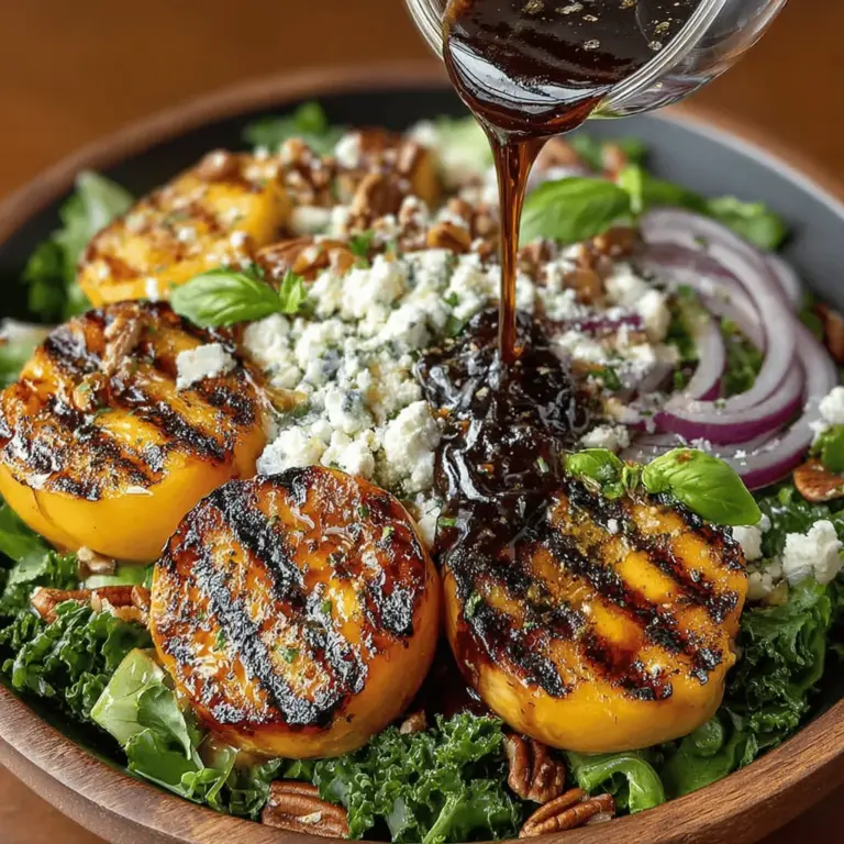 As the leaves turn vibrant shades of orange and gold, the culinary world begins to embrace the rich flavors of fall. One dish that perfectly encapsulates this seasonal transition is the Autumn Harvest Grilled Peach Salad. Combining the sweetness of grilled peaches with the crispness of fresh greens and the creaminess of feta cheese, this salad showcases the best of what autumn has to offer. Not only does it celebrate the season's bounty, but it also serves as a reminder of the importance of incorporating seasonal ingredients into our meals.
