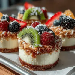 At the heart of Coconut Paradise Frozen Yogurt Rounds is Greek yogurt, which serves as the creamy base of this dessert. Unlike regular yogurt, Greek yogurt is strained to remove excess liquid, resulting in a thicker consistency that is not only more satisfying but also higher in protein. This protein-packed powerhouse offers several health benefits, including promoting muscle repair and growth, aiding in weight management, and supporting gut health with its probiotic content. Additionally, the tangy flavor of Greek yogurt creates a delightful contrast to the sweetness of the coconut, enhancing the overall taste experience.