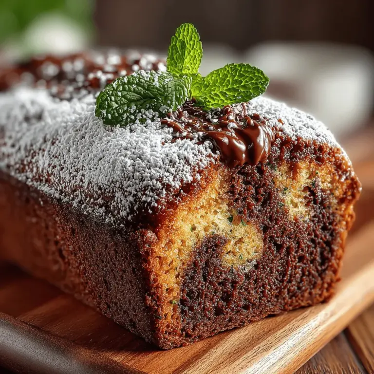 If you’re looking for a creative way to incorporate vegetables into your baking, the Zucchini Chocolate Marble Loaf is an exciting option that combines the rich decadence of chocolate with the subtle earthiness of zucchini. This delightful loaf not only tantalizes your taste buds but also offers a unique twist on traditional baking, making it a standout choice for dessert lovers and health-conscious eaters alike.