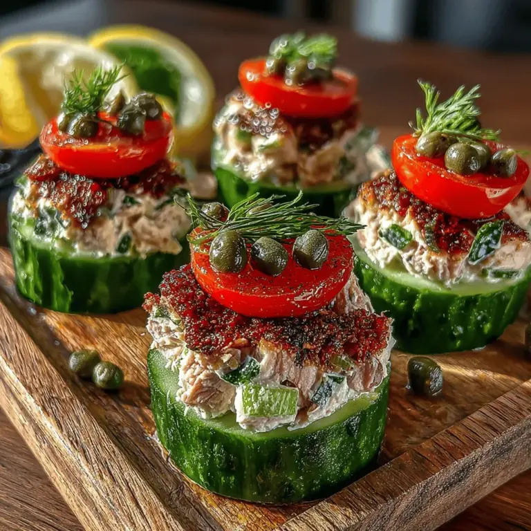 Creating visually appealing and flavorful Mini Tuna Cucumber Slider Boats is all about the toppings. Once you have your base of cucumber and tuna salad ready, it’s time to elevate your sliders with creative toppings.