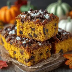 As autumn sets in and Halloween approaches, it's the perfect time to indulge in seasonal treats that celebrate the flavors of fall. Among the most delightful of these treats are Spooktacular Pumpkin Chocolate Snack Bars—a delicious fusion of pumpkin and chocolate that not only satisfies your sweet tooth but also provides a wholesome snack option. This recipe is inspired by the rich traditions of pumpkin-based desserts, which have been cherished in various cultures for centuries, especially during the harvest season. These snack bars combine the comforting taste of pumpkin with the irresistible allure of chocolate, making them an ideal choice for cozy gatherings or a festive family treat.