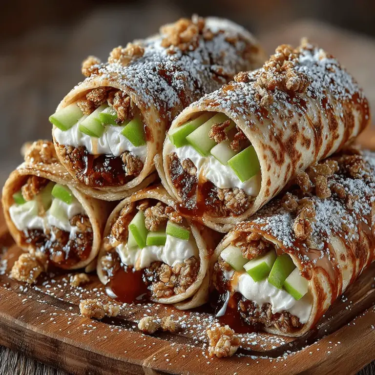 The foundation of any great recipe lies in its ingredients, and the Sweet Apple Roll-Ups are no exception. Each component plays a crucial role in delivering both flavor and nutrition, making these roll-ups not only enjoyable but also a great choice for health-conscious individuals.