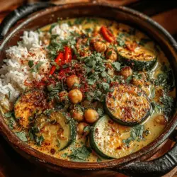Zesty Zucchini Chickpea Curry