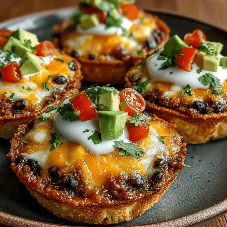 Breakfast is often hailed as the most important meal of the day, and what better way to celebrate it than with a fun and delicious recipe? Crunchy Mini Breakfast Tostada Cups are a creative twist on traditional breakfast fare. These bite-sized delights are not only visually appealing but also packed with flavor, making them ideal for family breakfasts, brunch gatherings, or even meal prep for busy mornings.