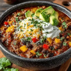 Sweet & Spicy Slow Cooker Fig Jam Chili