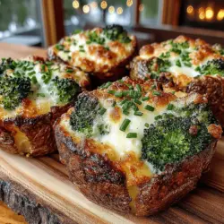 Cheesy Broccoli Bliss Potato Cups: A Deliciously Wholesome Recipe