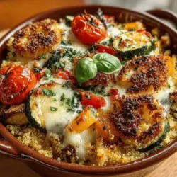 In the ever-evolving landscape of comfort food, casseroles reign supreme as a beloved staple that brings warmth, heartiness, and a sense of home to the dining table. These one-dish wonders are perfect for feeding a crowd, offering a satisfying meal that often combines a variety of flavors and textures into a cohesive whole. Among the myriad of casserole recipes, the Savory Cheesy Balsamic Casserole stands out as a delightful fusion of wholesome ingredients and robust flavors. This dish masterfully melds the nutritious goodness of quinoa with vibrant, fresh vegetables and rich cheeses, creating a meal that is not only delicious but also brimming with nutrients.