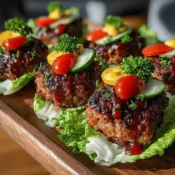 In recent years, the culinary world has witnessed a significant shift towards low-carb and healthy eating options. As more individuals seek to enhance their diets with nutritious choices, the demand for creative alternatives to traditional recipes has surged. One such delightful alternative that has captured the attention of health-conscious food lovers is the Mini Cheeseburger Lettuce Wrap Bites. This recipe not only satisfies your cravings for a classic cheeseburger but does so in a way that is both fun and flavorful, making it an ideal choice for anyone looking to enjoy a guilt-free meal.