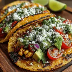 If you're on the lookout for a vibrant, satisfying meal that combines fresh flavors and healthy ingredients, look no further than Mini Grilled Corn and Avocado Tacos. This delightful dish presents a perfect blend of grilled corn's sweetness and creamy avocado, all nestled within a warm tortilla. Not only are these tacos a feast for the eyes, but they also deliver a burst of flavor with every bite, making them an ideal option for lunch, dinner, or even a lively gathering with friends.