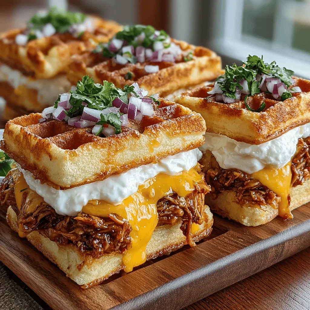 When it comes to comfort food, few combinations are as beloved as BBQ chicken and waffles. This iconic pairing takes on a delightful twist in the form of Mini BBQ Chicken Waffle Melts. These bite-sized creations encapsulate the essence of two classic dishes, merging the smoky, tangy goodness of BBQ chicken with the sweet, fluffy texture of waffles. Perfect for parties, family gatherings, or even quick snacks, this recipe is not only a crowd-pleaser but also incredibly simple to make.