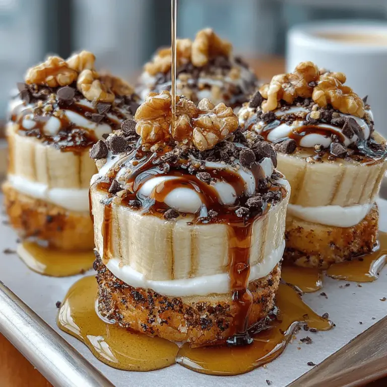 In recent years, frozen yogurt has emerged as a popular alternative to traditional ice cream, often celebrated for its lighter texture and potential health benefits. As a frozen treat that is both delicious and nutritious, frozen yogurt provides a satisfying solution for those seeking a sweet indulgence without the guilt. One delightful variation of this classic dessert is the Frozen Yogurt Banana Cinnamon Swirl Slices. This recipe brings together the creaminess of Greek yogurt, the natural sweetness of ripe bananas, and the warm, comforting flavor of cinnamon, creating a wholesome dessert that is sure to please both kids and adults alike.