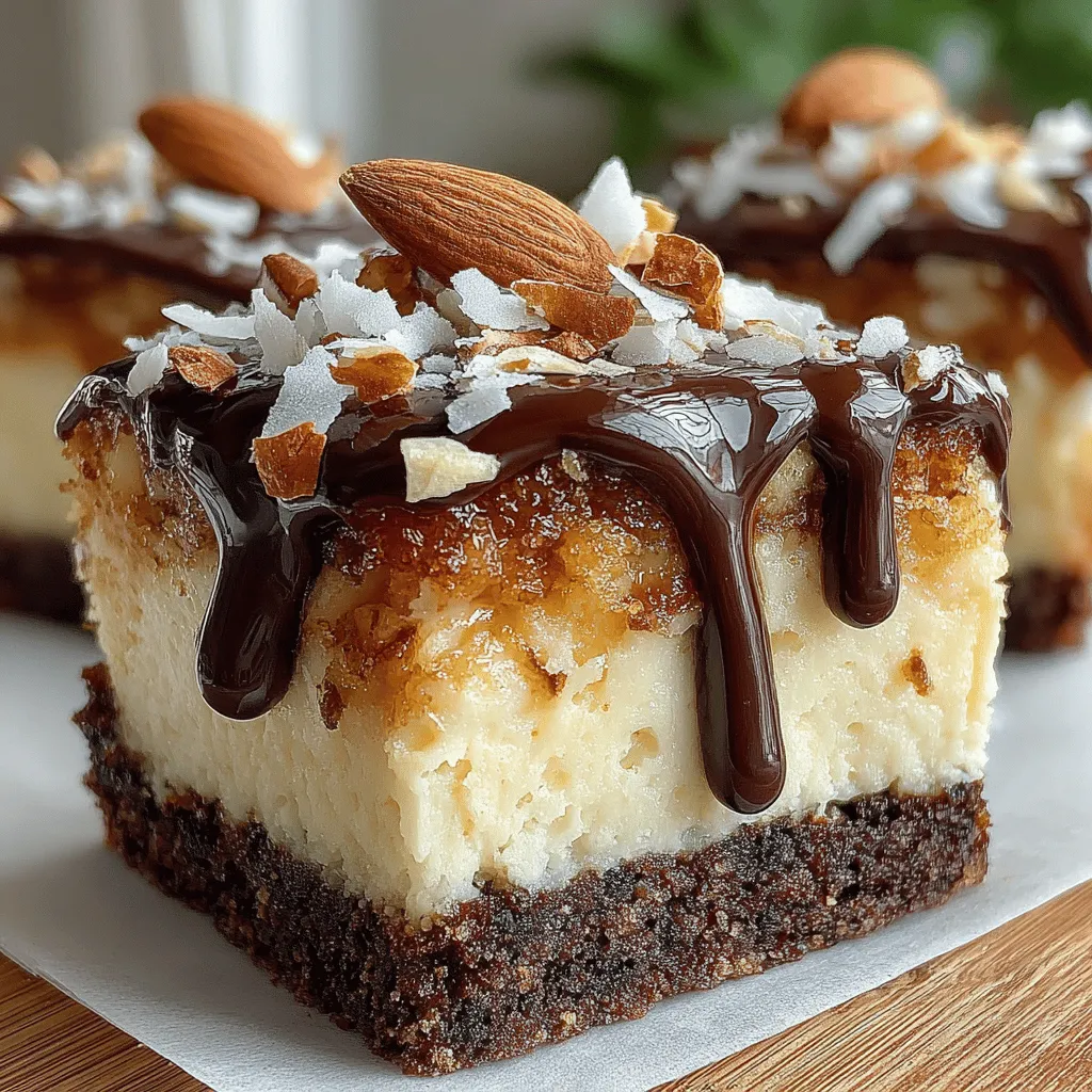 When it comes to dessert, few things can compete with the allure of no-bake options. These delightful creations not only save time but also simplify the cooking process, making them a favorite among home bakers and dessert enthusiasts alike. If you're searching for a sweet treat that embodies indulgence without the fuss of baking, look no further than No-Bake Almond Joy Cheesecake Bars. This unique dessert combines the rich flavors of cream cheese, coconut, and chocolate, reminiscent of the beloved Almond Joy candy bar.