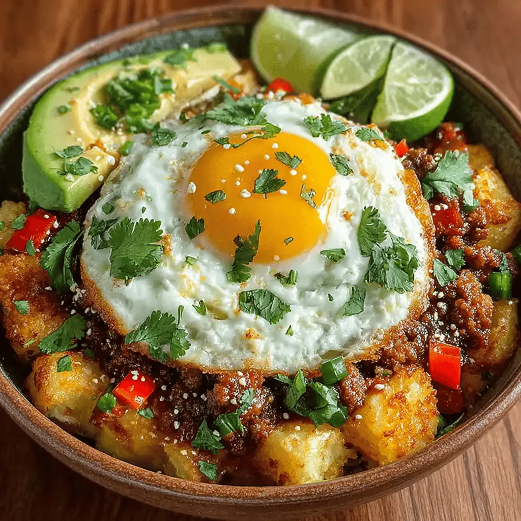 The Spicy Green Chili Breakfast Hash is a delightful and satisfying way to kickstart your day. This hearty dish combines crispy potatoes, a medley of colorful vegetables, and flavorful sausage, all topped with perfectly cooked eggs. It’s a breakfast that not only tantalizes your taste buds but also provides the energy needed to tackle the day ahead. This recipe is particularly popular in regions known for their love of spicy cuisine, as the inclusion of green chilies lends a vibrant kick that elevates the dish beyond typical breakfast fare.