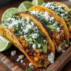 Tacos have long been celebrated as one of the most versatile meal options available, and it's easy to see why. With their ability to accommodate a wide array of flavors, textures, and dietary preferences, tacos can be customized to suit any palate. Among the myriad of taco fillings, Garlic Herb Roasted Sweet Corn Tacos stand out for their vibrant presentation and unique flavor profile. This dish combines the sweetness of fresh corn, the aromatic qualities of garlic and herbs, and the satisfying crunch of a perfectly toasted tortilla, making it a delightful addition to any taco night.