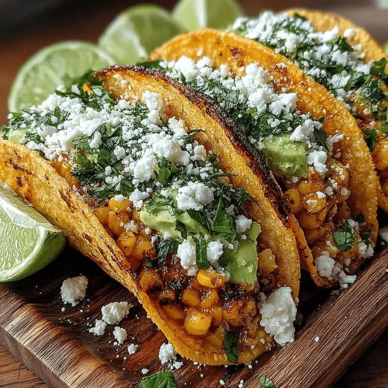 Tacos have long been celebrated as one of the most versatile meal options available, and it's easy to see why. With their ability to accommodate a wide array of flavors, textures, and dietary preferences, tacos can be customized to suit any palate. Among the myriad of taco fillings, Garlic Herb Roasted Sweet Corn Tacos stand out for their vibrant presentation and unique flavor profile. This dish combines the sweetness of fresh corn, the aromatic qualities of garlic and herbs, and the satisfying crunch of a perfectly toasted tortilla, making it a delightful addition to any taco night.