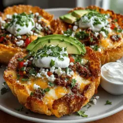 When it comes to cheese, the right amount can make all the difference in your Hatch Chili Baked Breakfast Tacos. For optimal meltiness without overwhelming the other flavors, aim for about one cup of shredded cheese. A combination of Monterey Jack and sharp cheddar works beautifully, as the Monterey Jack melts smoothly, while the sharp cheddar adds a punch of flavor.