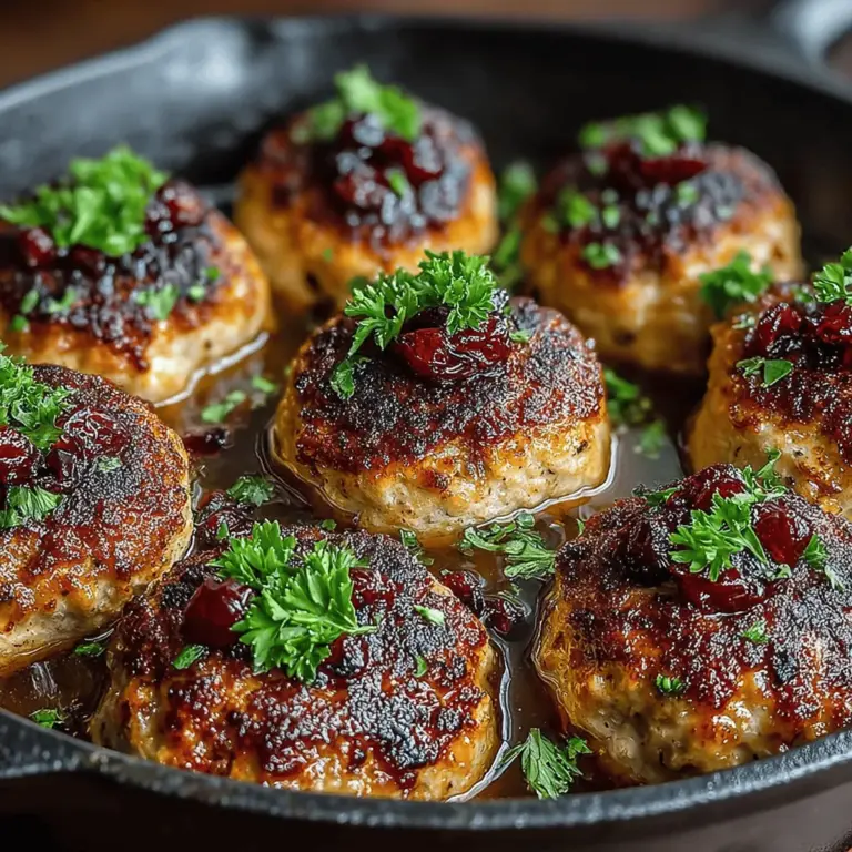 As the seasons change and autumn settles in, our culinary cravings often shift toward comforting and hearty dishes that celebrate the harvest. One such dish that embodies the spirit of fall is Cranberry-Apple Turkey Meatballs. This delightful recipe combines the savory flavor of turkey with the sweet and tart notes of cranberries and apples, creating a dish that is not only delicious but also visually appealing. Perfect for holiday gatherings, family dinners, or even as a wholesome appetizer at your next party, these meatballs are sure to impress your guests while keeping the focus on health and flavor.