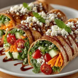 Balsamic Bliss Wraps: A Deliciously Healthy Meal Option