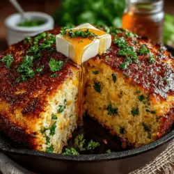 Cornbread holds a cherished place in the heart of Southern cuisine, known for its comforting texture and inherently sweet flavor. This beloved bread has been a staple in Southern households for generations, often accompanying hearty meals and family gatherings. Among its many variations, Sweet Honey Butter Cornbread stands out as a delightful twist on the classic recipe. With its rich, buttery flavor complemented by a hint of honey sweetness, this cornbread is perfect for any occasion—from casual weeknight dinners to festive holiday feasts.
