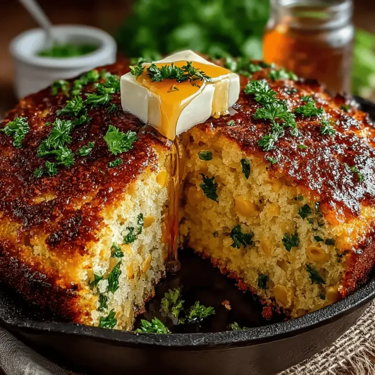 Cornbread holds a cherished place in the heart of Southern cuisine, known for its comforting texture and inherently sweet flavor. This beloved bread has been a staple in Southern households for generations, often accompanying hearty meals and family gatherings. Among its many variations, Sweet Honey Butter Cornbread stands out as a delightful twist on the classic recipe. With its rich, buttery flavor complemented by a hint of honey sweetness, this cornbread is perfect for any occasion—from casual weeknight dinners to festive holiday feasts.