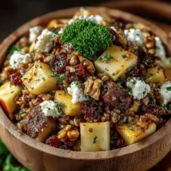 At the heart of this cozy salad lies farro, an ancient grain with a rich history dating back to the civilizations of the Mediterranean. Farro is a type of wheat, often referred to as emmer or spelt, and has been a staple in diets for thousands of years. Its nutty flavor and chewy texture make it a perfect base for salads, soups, and grain bowls.