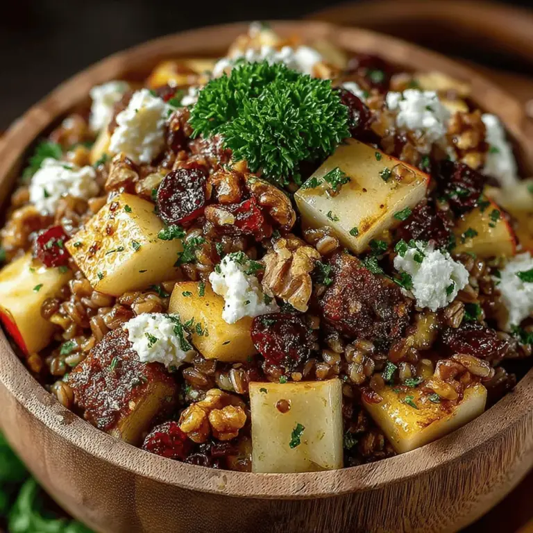At the heart of this cozy salad lies farro, an ancient grain with a rich history dating back to the civilizations of the Mediterranean. Farro is a type of wheat, often referred to as emmer or spelt, and has been a staple in diets for thousands of years. Its nutty flavor and chewy texture make it a perfect base for salads, soups, and grain bowls.