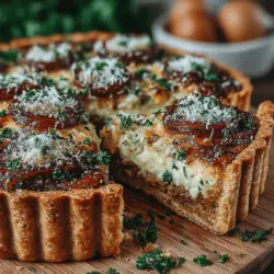 As the leaves turn and the air grows crisp, the culinary world shifts toward comforting flavors, making it the perfect time to explore the delightful Caramelized Onion Pumpkin Tart. This exquisite dish not only showcases the rich, earthy notes of pumpkin but also highlights the sweet and savory layers brought forth by caramelized onions. The combination creates a harmonious blend that is both inviting and satisfying, making it an ideal addition to fall gatherings, holiday meals, or cozy evenings at home.
