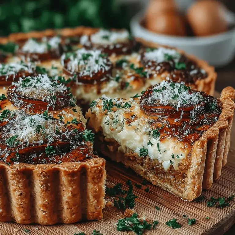 As the leaves turn and the air grows crisp, the culinary world shifts toward comforting flavors, making it the perfect time to explore the delightful Caramelized Onion Pumpkin Tart. This exquisite dish not only showcases the rich, earthy notes of pumpkin but also highlights the sweet and savory layers brought forth by caramelized onions. The combination creates a harmonious blend that is both inviting and satisfying, making it an ideal addition to fall gatherings, holiday meals, or cozy evenings at home.