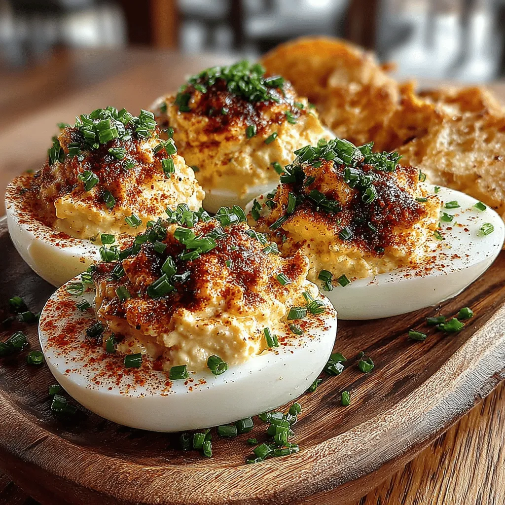 Deviled eggs, also known as stuffed eggs or dressed eggs, have a storied history that dates back to ancient times. Originating from the Roman Empire, the concept of seasoning boiled eggs with spices has transcended centuries and cultures. Today, deviled eggs are a beloved dish in various cuisines, from the Southern United States to European potluck tables. Their adaptability allows for countless variations, making them a canvas for creativity in the kitchen.