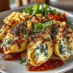 Comfort food is often synonymous with warmth, familiarity, and a sense of home. It is the kind of food that wraps you in a cozy embrace, turning mealtime into a joyful experience. Among the myriad of options available, Cheesy Delight: Quick Spinach and Ricotta Stuffed Shells stands out as a quintessential example of hearty and satisfying cuisine. This dish effortlessly combines the rich flavors of creamy ricotta cheese with the vibrant freshness of spinach, all enveloped in a tender pasta shell. It’s a delightful choice for family dinners, gatherings with friends, or even a comforting weeknight meal when you need something quick yet impressive.