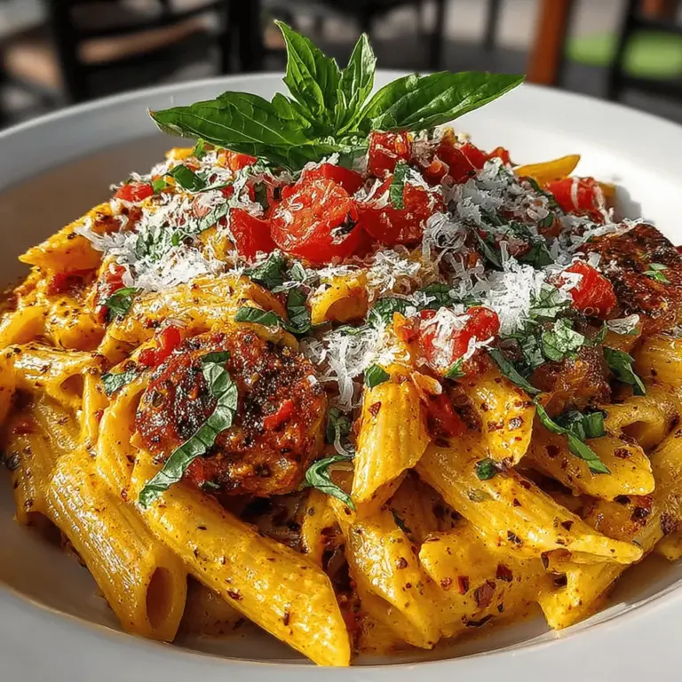- 12 ounces uncooked penne pasta - 1 can (14.5 ounces) diced tomatoes (with juices) - 4 cups vegetable broth (or chicken broth) - 1 cup heavy cream - 2 tablespoons olive oil - 4 cloves garlic, minced - 1 teaspoon dried oregano - 1 teaspoon sugar - Salt and pepper to taste - 1 cup freshly grated Parmesan cheese - 1 cup fresh basil leaves, chopped - Optional: Crushed red pepper flakes for added heat