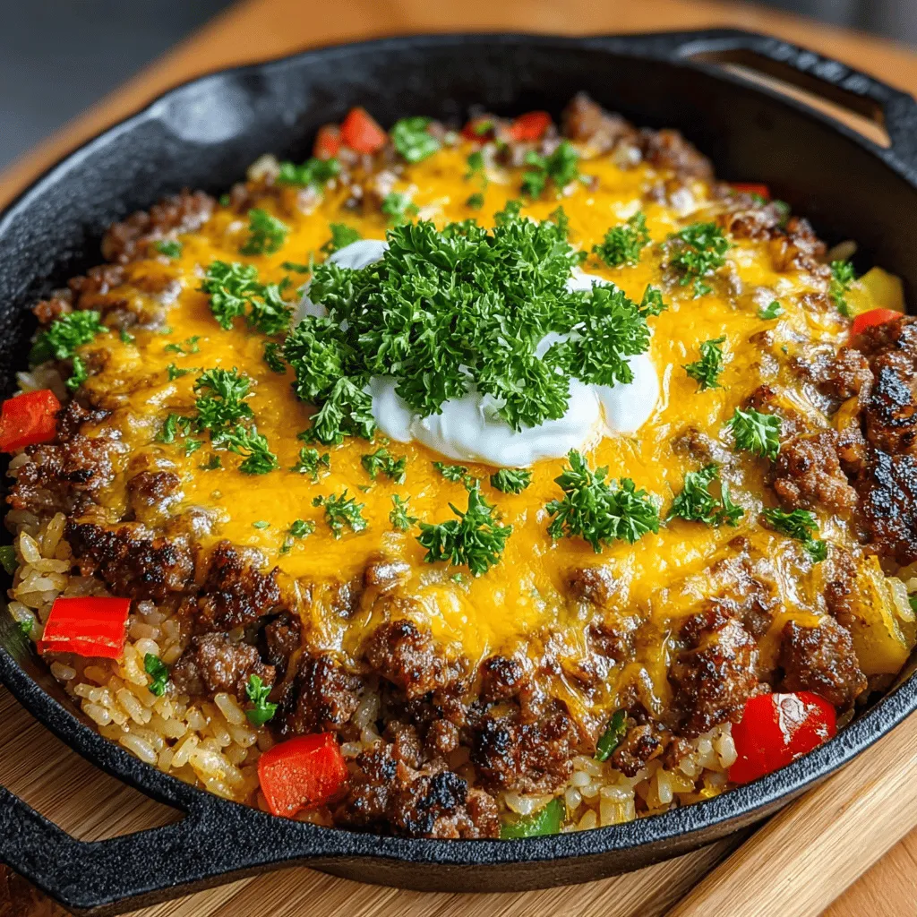 One-Pan Cheesy Beef and Rice Casserole is the ultimate comfort food that brings together hearty flavors and a satisfying meal in one dish. This recipe is perfect for busy families seeking a quick yet delicious dinner option. With its easy preparation and cleanup, this casserole not only saves time but also maximizes flavor without the hassle of multiple pots and pans. Whether it’s a weeknight dinner or a cozy weekend meal, this casserole is sure to please everyone at the table.