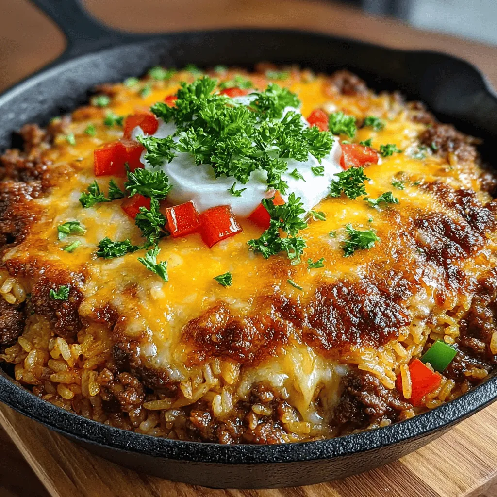 One-Pan Cheesy Beef and Rice Casserole is the ultimate comfort food that brings together hearty flavors and a satisfying meal in one dish. This recipe is perfect for busy families seeking a quick yet delicious dinner option. With its easy preparation and cleanup, this casserole not only saves time but also maximizes flavor without the hassle of multiple pots and pans. Whether it’s a weeknight dinner or a cozy weekend meal, this casserole is sure to please everyone at the table.