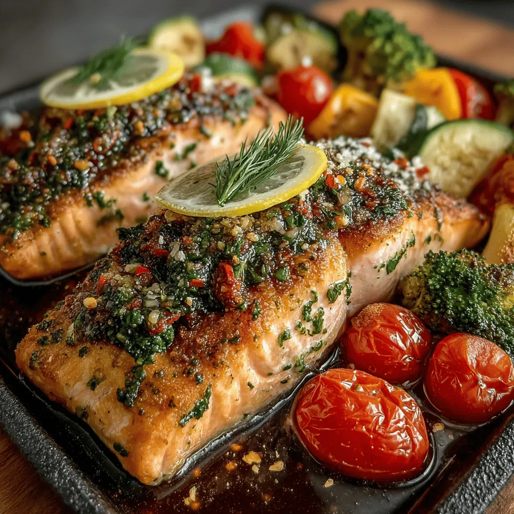 If you're on the hunt for a fresh and flavorful meal that’s both nutritious and easy to prepare, look no further than this Zesty Citrus Delight: Lemon Herb Salmon with Colorful Veggies. This dish boasts a vibrant fusion of zesty flavors, marrying the rich taste of salmon with a medley of colorful, nutrient-rich vegetables. With an emphasis on healthy eating, this recipe highlights the benefits of omega-3 fatty acids found in salmon, alongside the vitamins and minerals packed into the accompanying veggies.