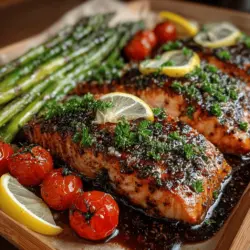 In the fast-paced world we live in, the appeal of sheet pan meals has skyrocketed, offering a perfect blend of convenience and flavor. Sheet pan cooking allows for a one-pan wonder where everything cooks together, infusing flavors while minimizing clean-up time. Among the myriad of options, the Easy Sheet Pan Lemon Herb Salmon stands out as a delightful choice that caters to both busy weeknights and special occasions. This recipe is not only quick to prepare but also brimming with vibrant flavors that excite the palate.