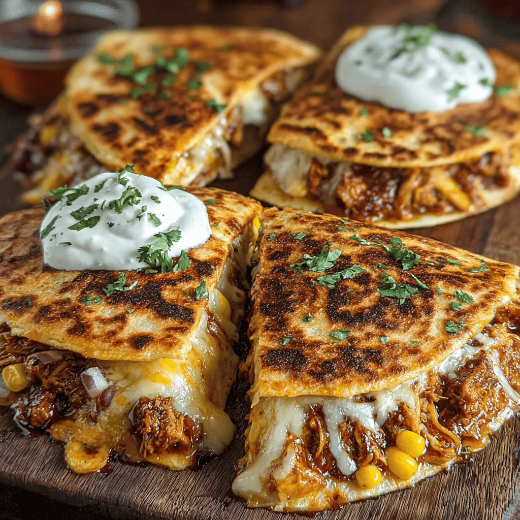 When it comes to quick and delicious meal options, BBQ Chicken Quesadillas stand out as a favorite among food enthusiasts. These savory creations are not only easy to prepare but also offer a delightful combination of flavors that will satisfy any palate. Whether you're looking for a fuss-free dinner on a busy weeknight, a crowd-pleasing dish for casual gatherings, or the perfect snack for game day, BBQ Chicken Quesadillas have you covered. Their versatile nature allows them to be personalized to fit your tastes, making them a go-to recipe for any occasion.
