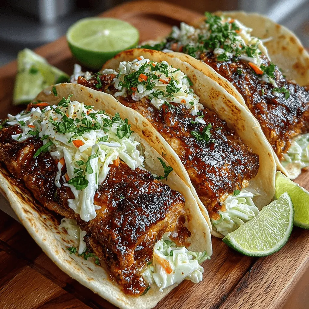When it comes to quick and satisfying meals, few dishes can compete with Smoky BBQ Chicken & Crunchy Coleslaw Wraps. This recipe is a celebration of flavors and textures that come together in a delightful package, making it a perfect choice for busy weeknights, casual get-togethers, or even outdoor gatherings. With tender, smoky chicken nestled in a soft tortilla and topped with a refreshing, crunchy coleslaw, these wraps offer a balance that is both hearty and light.