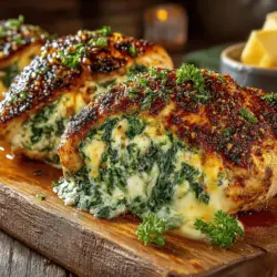 When it comes to creating a quick, nutritious meal that doesn't sacrifice flavor, Spinach and Feta Stuffed Chicken Breasts stand out as a top contender. This delightful dish combines tender chicken breasts with a savory filling of fresh spinach, creamy feta cheese, and aromatic herbs, making it not only visually appealing but also a feast for the taste buds. With its perfect balance of protein, vitamins, and minerals, this recipe is a fantastic option for those seeking a wholesome dinner that can be prepared in no time.