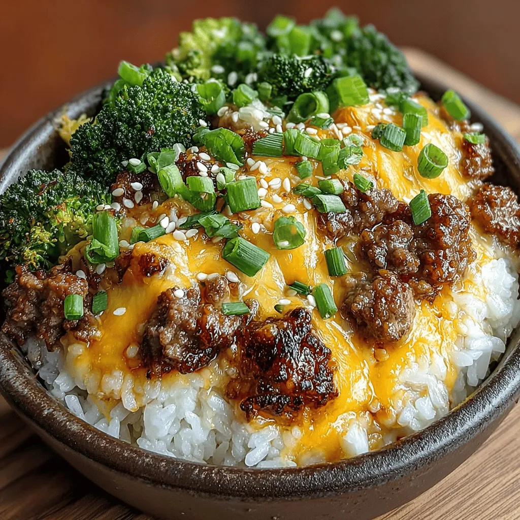 In today's fast-paced world, finding meals that are both satisfying and nutritious can be a challenge. The Cheesy Beef and Broccoli Rice Bowl is a perfect solution, combining protein, vegetables, and flavorful cheese into one delightful dish. This recipe is not only easy to prepare, but it also caters to various dietary preferences, making it a family favorite. With its appealing flavors and hearty ingredients, this bowl brings comfort and nourishment to your table.