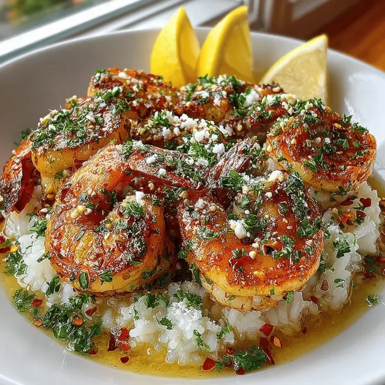 When it comes to quick yet sumptuous meals, few dishes can rival the charm of Savory Garlic Butter Shrimp with Rice. This delightful recipe combines succulent shrimp cooked to perfection in a rich, buttery garlic sauce, served atop a bed of fluffy rice. It's not just a meal; it's an experience that tantalizes the taste buds while being remarkably easy to prepare. Whether you're looking to whip up a comforting weeknight dinner or impress guests at a dinner party, this dish effortlessly fits the bill.