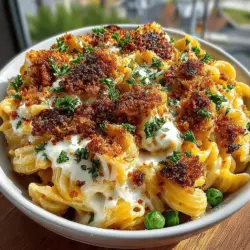 Comfort food holds a special place in our hearts, often evoking warm memories of family gatherings and cozy nights in. Among these beloved dishes, macaroni and cheese stands out as a classic favorite, cherished by both children and adults alike. The creamy, cheesy goodness of this dish is further enhanced by the addition of sweet peas, creating a delightful blend of flavors and textures. "Cheesy Mac & Peas Delight" is the perfect recipe for busy weeknights, family dinners, or any gathering where comfort food is needed. With its simplicity and satisfying creaminess, this dish is sure to become a staple in your household.