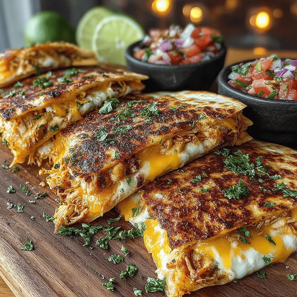 Quesadillas have captured the hearts and taste buds of food lovers around the globe, known for their delightful combination of crispy tortillas and gooey cheese. This dish, which originated in Mexico, has become a staple in many households due to its versatility and ease of preparation. Among the myriad of quesadilla recipes available, the Quick & Cheesy Chicken Quesadillas shine brightly for their quick preparation, cheesy indulgence, and the option of serving them with a fresh, homemade salsa.
