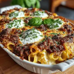 Baked ziti is a beloved dish that brings comfort and satisfaction to the dinner table. Originating from Italian-American cuisine, this hearty pasta bake combines layers of pasta, rich sauce, and gooey cheese, making it a favorite among families and friends alike. Its versatility and deliciousness have turned baked ziti into a staple for potlucks, gatherings, or cozy weeknight dinners. One particular recipe that stands out is the Cheesy Delight Baked Ziti with Ricotta and Mozzarella. This dish takes the classic baked ziti to new heights with its perfect blend of flavors and textures, ensuring that every bite is a delightful experience.