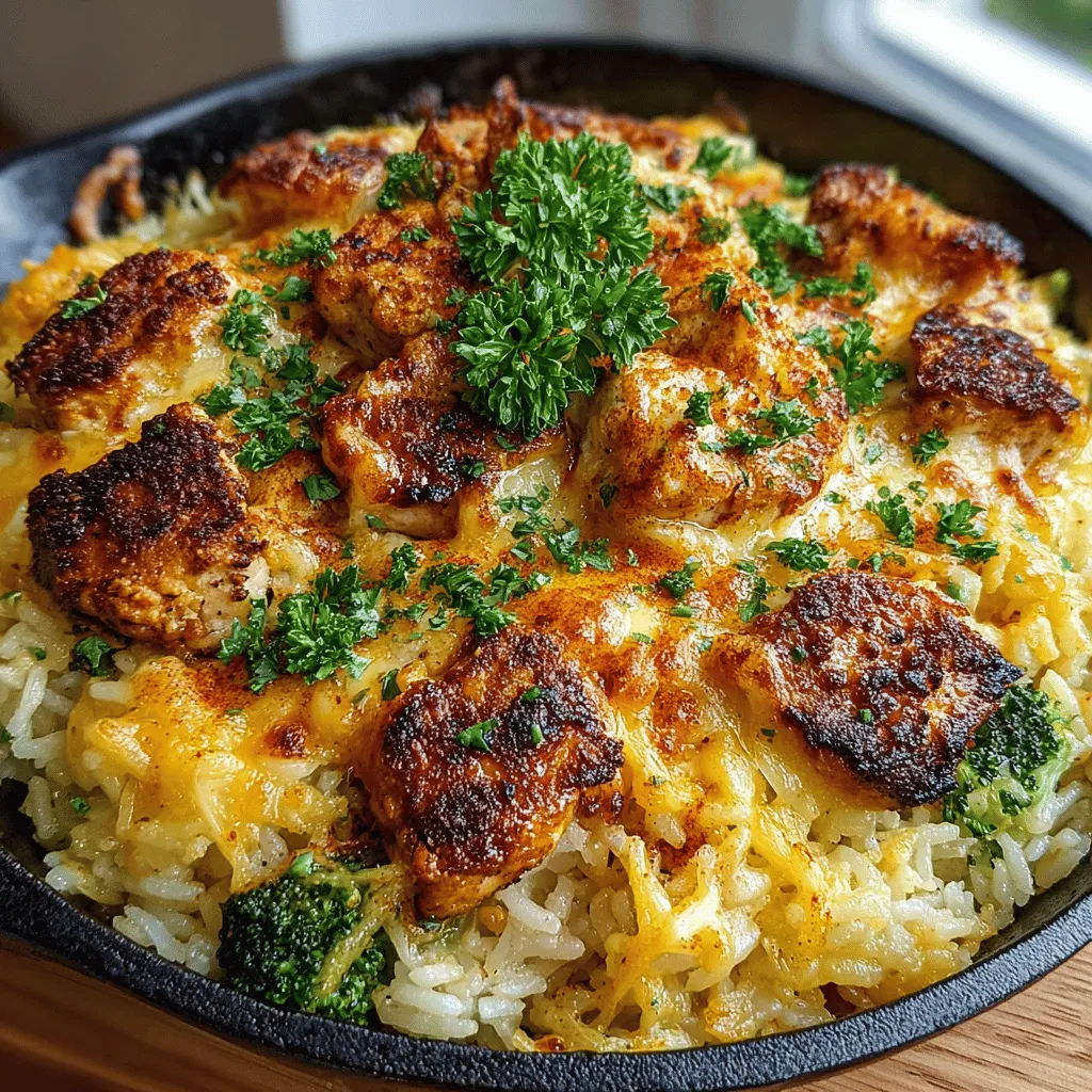 In today’s fast-paced world, home cooks often find themselves in search of meals that are not only quick to prepare but also nutritious and satisfying. Enter the One-Pan Cheesy Broccoli Chicken and Rice Delight—an ultimate solution to your weeknight dinner dilemmas. This delightful dish brings together tender chicken, vibrant broccoli, and a decadent cheesy sauce, all cooked in a single pan. It’s more than just a meal; it’s a culinary experience that promises flavor, comfort, and convenience, making it a perfect choice for busy families or anyone looking to minimize kitchen cleanup.