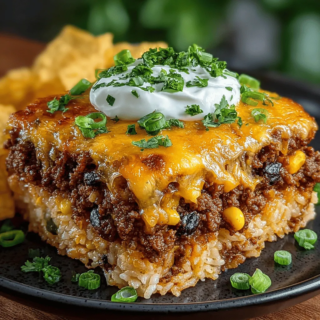 At the heart of the Cheesy Taco Rice Bake lies a combination of simple yet flavorful ingredients that come together to create a satisfying meal. Each component contributes not only to the taste but also to the overall texture and nutritional balance of the dish. Let’s take a closer look at the key players that make this recipe shine.