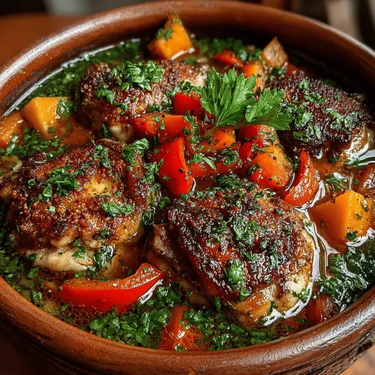 In the world of comforting home-cooked meals, few dishes resonate as deeply as the Savory Chicken & Sweet Potato Delight. This delightful recipe combines the rich flavors of tender chicken thighs with the natural sweetness of roasted sweet potatoes, creating a harmony that is both satisfying and nourishing. The dish not only caters to the palate but also embraces a wholesome approach to cooking, making it a perfect choice for families seeking balanced nutrition without sacrificing taste.