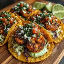 Zesty Shrimp Tacos with Creamy Avocado Lime Sauce are a delicious and vibrant way to enjoy a meal packed with flavor and nutrition. Combining succulent shrimp, a zesty marinade, and a creamy avocado sauce, these tacos are not just a feast for the palate but also a visual delight. Perfect for any occasion, this recipe provides a balance of protein, healthy fats, and fresh vegetables, making it a wholesome choice for family dinners or casual gatherings. In this article, we will explore the ingredients, preparation methods, and nutritional benefits of this delightful dish.