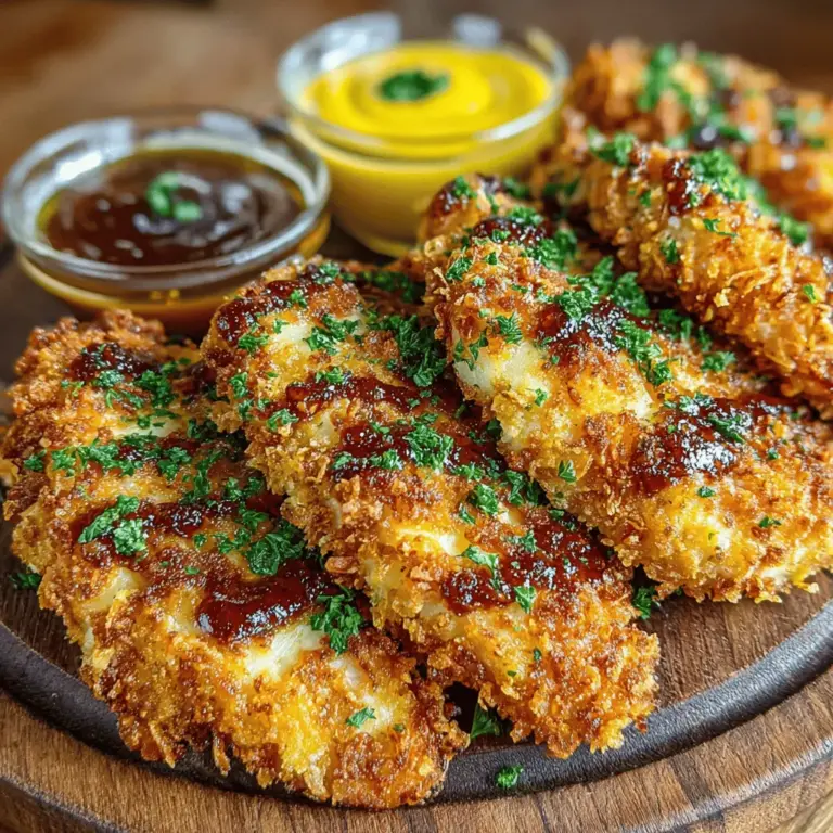 When it comes to comfort food, few dishes can rival the allure of crispy golden chicken tenders. Perfectly seasoned, tender on the inside, and enveloped in a crunchy coating, chicken tenders are a perennial favorite among both children and adults alike. Whether enjoyed as a simple weeknight dinner, a party snack, or a game-day treat, these delightful morsels never fail to satisfy. Paired with a sweet honey mustard dip that balances tanginess and richness, it’s no wonder that this dish has earned its place as a beloved staple in households around the world.