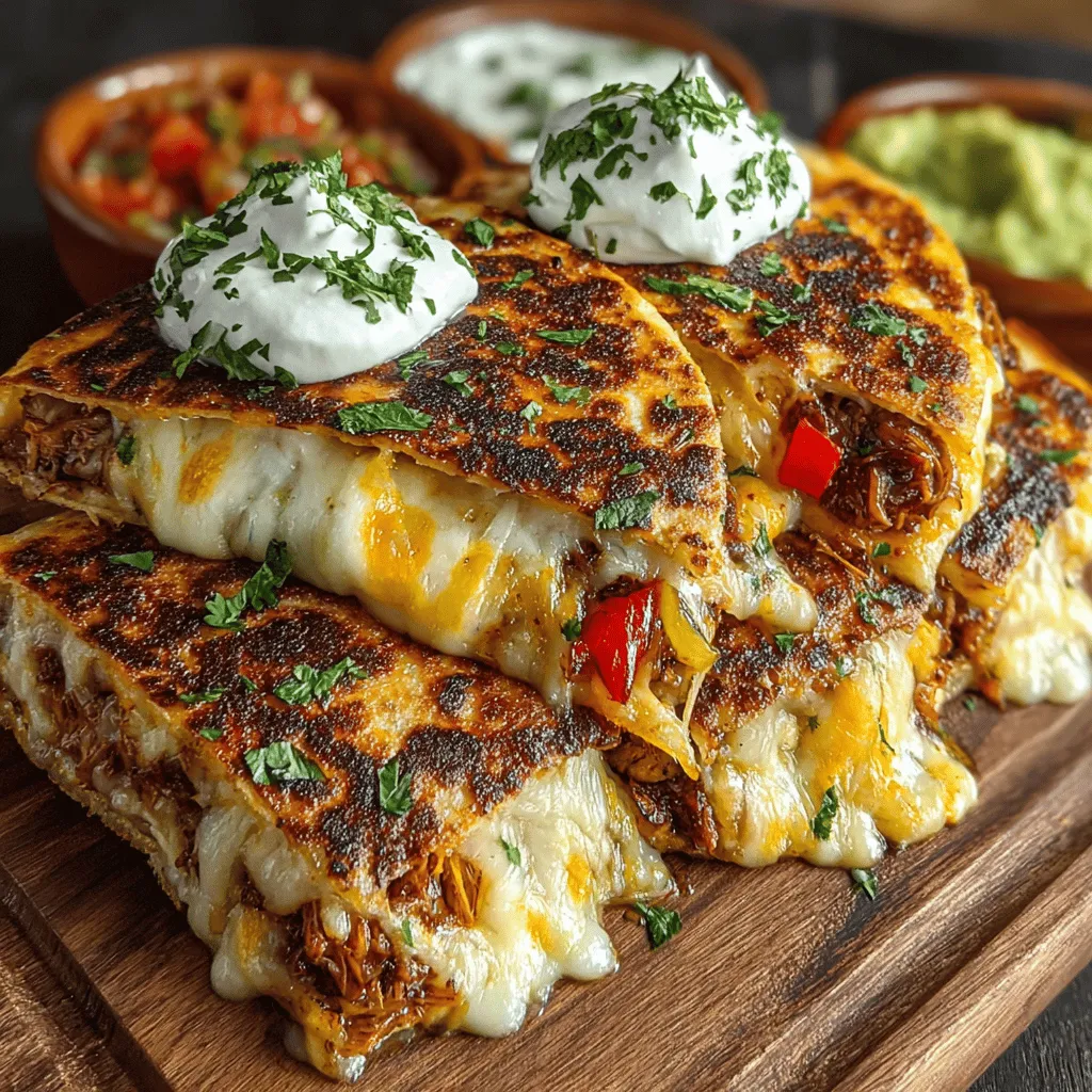 Quesadillas are a staple in Mexican cuisine, celebrated for their adaptability and ease of preparation. Traditionally made with tortillas filled with cheese and other ingredients, they can be customized to suit any palate. From classic cheese quesadillas to those loaded with meats, beans, or vegetables, the possibilities are endless. Our focus here is on a savory BBQ chicken variation, which promises to please both kids and adults alike. The combination of flavors and textures makes these quesadillas a versatile option for any meal, whether enjoyed for lunch, dinner, or as a party appetizer.